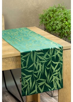 OBRUS BLINK 15 35 X 140 CM CIEMNOZIELONY ze sklepu lenaodniemowlakadoszkolniaka.pl w kategorii Obrusy i bieżniki - zdjęcie 187457893
