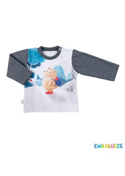 BLUZECZKA RIVER DŁ CHŁ GRAFIT/SZARY Ewa Klucze ze sklepu lenaodniemowlakadoszkolniaka.pl w kategorii Bluzki dziewczęce - zdjęcie 187458371