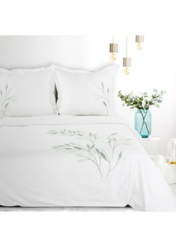 KOMPLET POŚCIELI SATYNOWEJ HAFT 160 X 200 CM BIAŁY ze sklepu lenaodniemowlakadoszkolniaka.pl w kategorii Pościele - zdjęcie 187458534