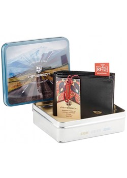 Portfel męski skórzany skóra naturalna Peterson ze sklepu lenaodniemowlakadoszkolniaka.pl w kategorii Portfele męskie - zdjęcie 187459572