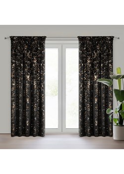 ZASŁONA GOTOWA DORI NA TAŚMIE 140 X 270 CM CZARNY ze sklepu lenaodniemowlakadoszkolniaka.pl w kategorii Zasłony - zdjęcie 187459983