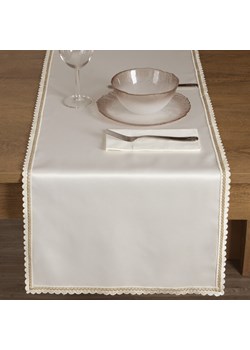 OBRUS LACE 40 X 140 CM KREMOWY ze sklepu lenaodniemowlakadoszkolniaka.pl w kategorii Obrusy i bieżniki - zdjęcie 187460391