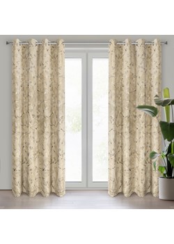 ZASŁONA GOTOWA ODETA 135 X 250 CM BEŻOWY ze sklepu lenaodniemowlakadoszkolniaka.pl w kategorii Zasłony - zdjęcie 187461111