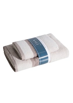 KOMPLET RĘCZNIKÓW 2 37 X 25 X 6 CM BEŻOWY ze sklepu lenaodniemowlakadoszkolniaka.pl w kategorii Ręczniki - zdjęcie 187461243