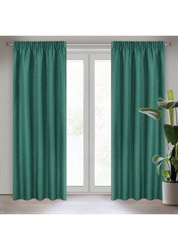 ZASŁONA GOTOWA STYLE NA TAŚMIE 140 X 270 CM ZIELONY ze sklepu lenaodniemowlakadoszkolniaka.pl w kategorii Zasłony - zdjęcie 187464162