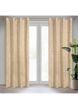 ZASŁONA GOTOWA LIREN 140 X 250 CM BEŻOWY ze sklepu lenaodniemowlakadoszkolniaka.pl w kategorii Zasłony - zdjęcie 187464240