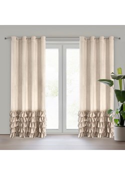 ZASŁONA GOTOWA CARLI 140 X 250 CM BEŻOWY ze sklepu lenaodniemowlakadoszkolniaka.pl w kategorii Zasłony - zdjęcie 187464250