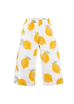 Spodnie kuloty muslin LEMONS écru,cytryny 98 ze sklepu lenaodniemowlakadoszkolniaka.pl w kategorii Spodnie i półśpiochy - zdjęcie 187465121