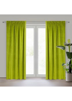 ZASŁONA GOTOWA PIERRE NA TAŚMIE 140 X 300 CM OLIWKOWY ze sklepu lenaodniemowlakadoszkolniaka.pl w kategorii Zasłony - zdjęcie 187465233