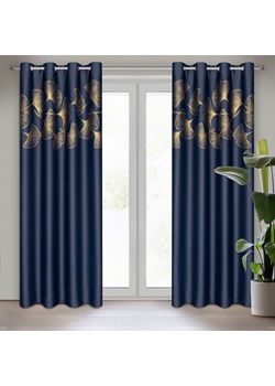 ZASŁONA GOTOWA HARMONY 140 X 250 CM GRANATOWY ze sklepu lenaodniemowlakadoszkolniaka.pl w kategorii Zasłony - zdjęcie 187466201