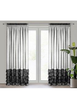 FIRANA GOTOWA DANI 1 NA TAŚMIE 140 X 270 CM CZARNY ze sklepu lenaodniemowlakadoszkolniaka.pl w kategorii Firany - zdjęcie 187466294