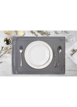 OBRUS MELINDA 30 X 40 CM STALOWY ze sklepu lenaodniemowlakadoszkolniaka.pl w kategorii Obrusy i bieżniki - zdjęcie 187467962