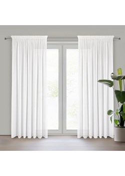 FIRANA GOTOWA DEBRA NA TAŚMIE 140 X 270 CM BIAŁY ze sklepu lenaodniemowlakadoszkolniaka.pl w kategorii Firany - zdjęcie 187468120