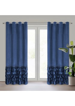 ZASŁONA GOTOWA CARLI 140 X 250 CM GRANATOWY ze sklepu lenaodniemowlakadoszkolniaka.pl w kategorii Zasłony - zdjęcie 187468281