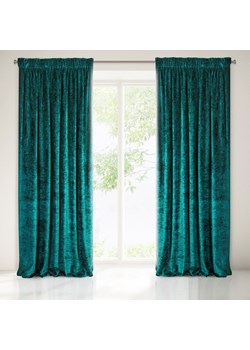 ZASŁONA GOTOWA LAVIN NA TAŚMIE 140 X 270 CM TURKUSOWOZIELONY ze sklepu lenaodniemowlakadoszkolniaka.pl w kategorii Zasłony - zdjęcie 187468572