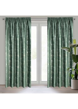 ZASŁONA GOTOWA VILMA NA TAŚMIE 140 X 270 CM CIEMNOZIELONY ze sklepu lenaodniemowlakadoszkolniaka.pl w kategorii Zasłony - zdjęcie 187469061