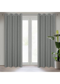 ZASŁONA GOTOWA LIDIA 140 X 250 CM SZARY ze sklepu lenaodniemowlakadoszkolniaka.pl w kategorii Zasłony - zdjęcie 187469304