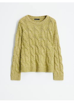 Mohito - Zielony sweter z domieszką wełny - oliwkowy ze sklepu Mohito w kategorii Swetry damskie - zdjęcie 187470321