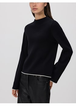 Reserved - Sweter z kontrastową lamówką - czarny ze sklepu Reserved w kategorii Swetry damskie - zdjęcie 187472614