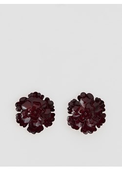 Reserved - Kolczyki w kształcie kwiatów - bordowy ze sklepu Reserved w kategorii Kolczyki - zdjęcie 187472703