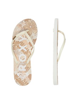 Japonki Roxy 839452A Écru ze sklepu eobuwie.pl w kategorii Klapki damskie - zdjęcie 187473371