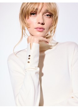 Mohito - Kremowy sweter z golfem - kremowy ze sklepu Mohito w kategorii Swetry damskie - zdjęcie 187473882