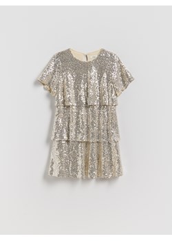 Reserved - Cekinowa sukienka - złoty ze sklepu Reserved w kategorii Sukienki - zdjęcie 187473993