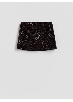 Reserved - Spódnico-szorty z cekinami - mahoniowy ze sklepu Reserved w kategorii Spódnice - zdjęcie 187474011