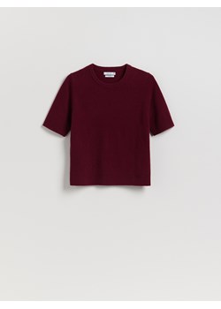 Reserved - Wełniany sweter - bordowy ze sklepu Reserved w kategorii Swetry damskie - zdjęcie 187474102