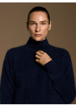 Reserved - Wełniany golf z dodatkiem kaszmiru - granatowy ze sklepu Reserved w kategorii Swetry damskie - zdjęcie 187474253