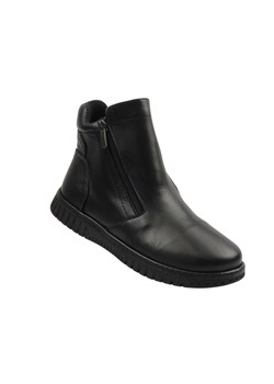 Botki damskie skórzane czarne Nika Komfort 0363-23665 ze sklepu ulubioneobuwie w kategorii Botki - zdjęcie 187474332