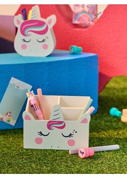 Sinsay - Organizer na biurko z przegródkami z motywem jednorożca - różowy ze sklepu Sinsay w kategorii Zabawki - zdjęcie 187474932