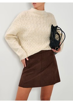 Sinsay - Sweter damski z warkoczowym splotem - kremowy ze sklepu Sinsay w kategorii Swetry damskie - zdjęcie 187474960