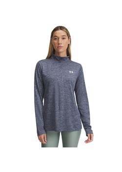 Damski longsleeve treningowy Under Armour Tech 1/2 Zip- Twist - szary ze sklepu Sportstylestory.com w kategorii Bluzki damskie - zdjęcie 187475174