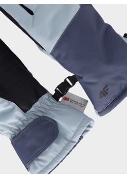 Dziecięce rękawiczki narciarskie 4F 4FJWAW25AFGLU189 - niebieskie ze sklepu Sportstylestory.com w kategorii Rękawiczki dziecięce - zdjęcie 187475372