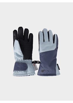 Dziecięce rękawiczki narciarskie 4F 4FJWAW25AFGLU189 - niebieskie ze sklepu Sportstylestory.com w kategorii Rękawiczki dziecięce - zdjęcie 187475373
