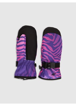 Dziewczęce rękawiczki narciarskie 4F 4FJWAW25AFGLF198 - multikolor ze sklepu Sportstylestory.com w kategorii Rękawiczki dziecięce - zdjęcie 187475374