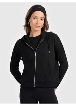 Damska bluza rozpinana z kapturem 4F 4FRAW25TSWSF2776 - czarna ze sklepu Sportstylestory.com w kategorii Bluzy damskie - zdjęcie 187475450