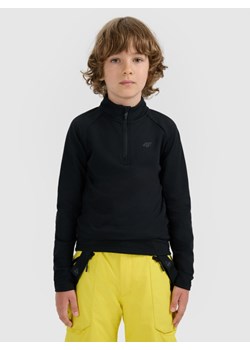 Dziecięca bielizna termiczna ocieplana (góra) 4F 4FJRAW25UBRUU115 - czarna ze sklepu Sportstylestory.com w kategorii Bielizna termoaktywna - zdjęcie 187475453