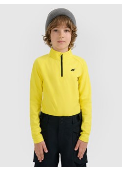 Dziecięca bielizna termiczna ocieplana (góra) 4F 4FJRAW25UBRUU115 - żółta ze sklepu Sportstylestory.com w kategorii Bielizna termoaktywna - zdjęcie 187475511