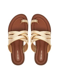 Japonki MICHAEL Michael Kors Nora  40S5NOFS1M Złoty ze sklepu eobuwie.pl w kategorii Klapki damskie - zdjęcie 187475621