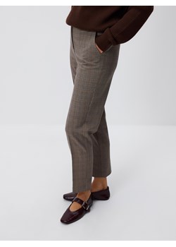 Reserved - Spodnie cygaretki w kratę - wielobarwny ze sklepu Reserved w kategorii Spodnie damskie - zdjęcie 187476292