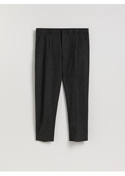 Reserved - Spodnie slim fit z wełną - ciemnoszary ze sklepu Reserved w kategorii Spodnie męskie - zdjęcie 187476314