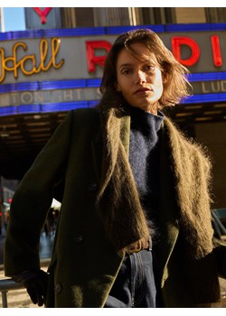 Reserved - Wełniany golf z dodatkiem kaszmiru - granatowy ze sklepu Reserved w kategorii Swetry damskie - zdjęcie 187476423