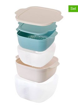 Vigar Pojemniki (2 szt.) w kolorze niebiesko-beżowym ze sklepu Limango Polska w kategorii Pojemniki kuchenne - zdjęcie 187476750