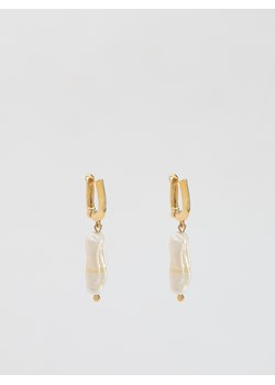 Reserved - Kolczyki z naturalną perłą - biały ze sklepu Reserved w kategorii Kolczyki - zdjęcie 187477492