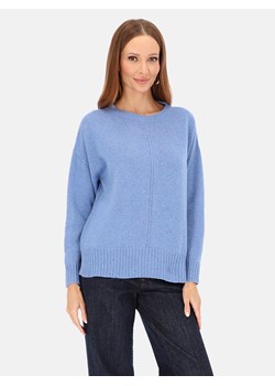 Niebieski sweter dzianinowy z wełną i kaszmirem L’AF Klara ze sklepu Eye For Fashion w kategorii Swetry damskie - zdjęcie 187478171