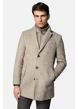 PŁASZCZ VANNES BEŻOWY ze sklepu Recman w kategorii Płaszcze męskie - zdjęcie 187478244