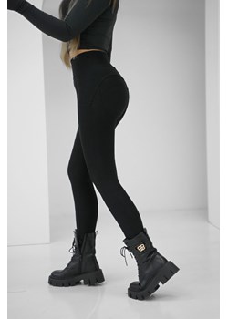legginsy antycellulit push up modelujące mielczarkowski polski produkt  - czarne ze sklepu STYLOWO w kategorii Spodnie damskie - zdjęcie 187478730