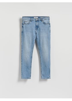 Reserved - Jeansy slim z efektem sprania - niebieski ze sklepu Reserved w kategorii Jeansy męskie - zdjęcie 187478981